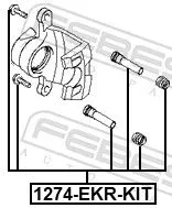 FEBEST Guide Sleeve Kit, brake caliper (1274-EKR-KIT)
