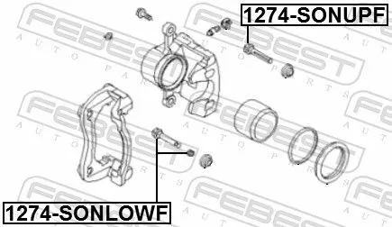 FEBEST Guide Bolt, brake caliper (1274-SONUPF)