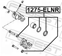 FEBEST Repair Kit, brake caliper (1275-ELNR)