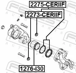 FEBEST Piston, brake caliper (1276-I30)