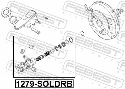 FEBEST Brake Master Cylinder (1279-SOLDRB)