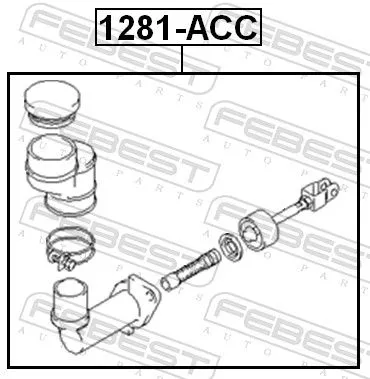 FEBEST Master Cylinder, clutch (1281-ACC)