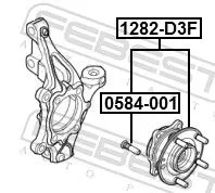 FEBEST Wheel Hub (1282-D3F)
