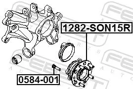 FEBEST Wheel Hub (1282-SON15R)