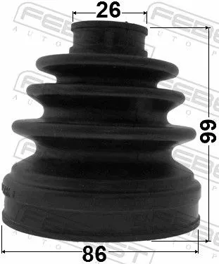 FEBEST Bellow Kit, drive shaft (1415-NARH)