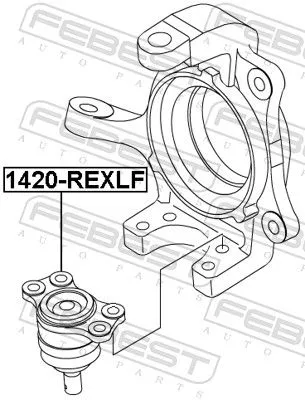 FEBEST Ball Joint (1420-REXLF)