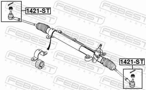 FEBEST Tie Rod End (1421-ST)