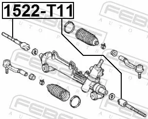 FEBEST Inner Tie Rod (1522-T11)