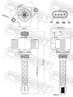 FEBEST Ignition Coil (15640-001)