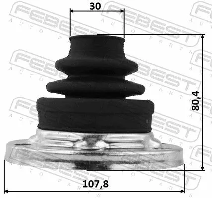 FEBEST Bellow, drive shaft (1615-G463SA)