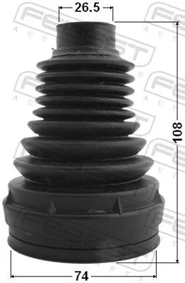 FEBEST Bellow, drive shaft (1615P-220)