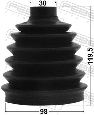 FEBEST Bellow, drive shaft (1617P-164S)