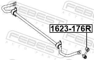 FEBEST Link/Coupling Rod, stabiliser bar (1623-176R)
