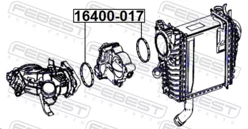 FEBEST Gasket, throttle body (16400-017)