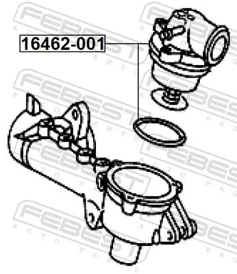 FEBEST Thermostat, coolant (16462-001)