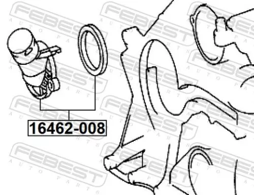 FEBEST Thermostat, coolant (16462-008)