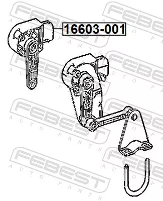 FEBEST Sensor, headlight levelling (16603-001)