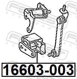 FEBEST Sensor, headlight levelling (16603-003)