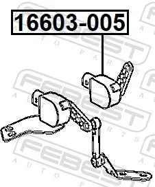 FEBEST Sensor, headlight levelling (16603-005)
