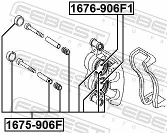 FEBEST Repair Kit, brake caliper (1675-906F)