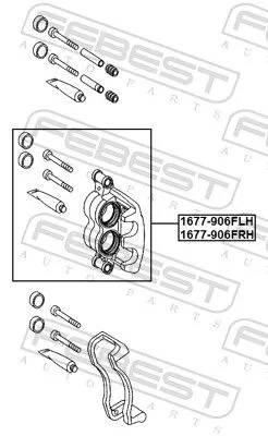 FEBEST Brake Caliper (1677-906FLH)