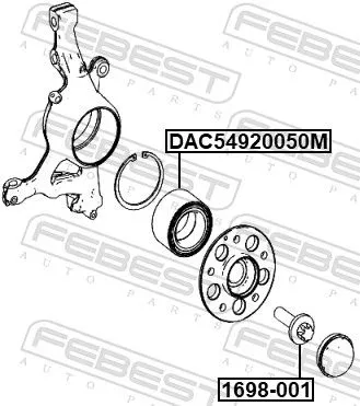 FEBEST Axle Bolt, drive shaft (1698-001)