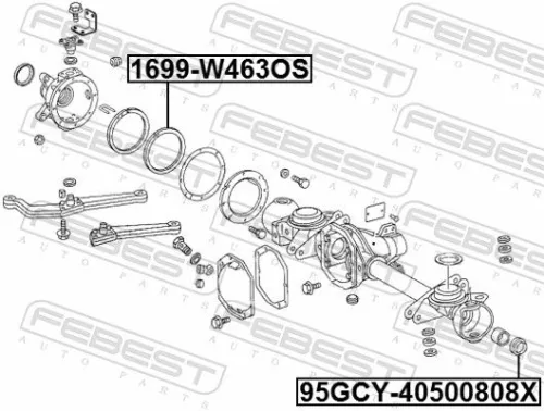 FEBEST Gasket, differential (1699-W463OS)
