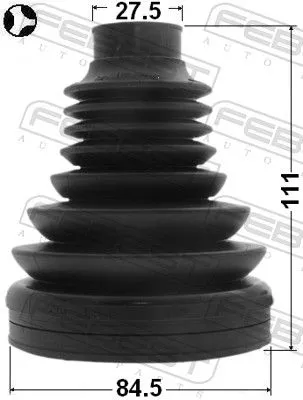 FEBEST Bellow Kit, drive shaft (1715-Q5T)