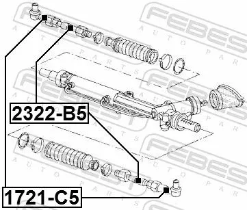 FEBEST Tie Rod End (1721-C5)