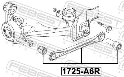 FEBEST Control/Trailing Arm, wheel suspension (1725-A6R)