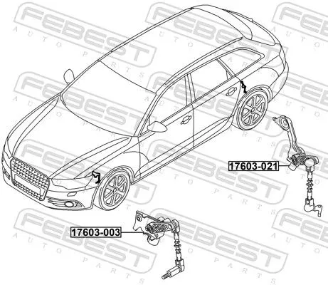 FEBEST Sensor, headlight levelling (17603-003)