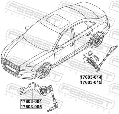FEBEST Sensor, headlight levelling (17603-004)