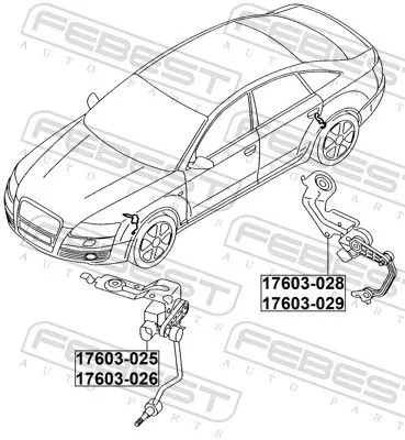 FEBEST Sensor, headlight levelling (17603-026)