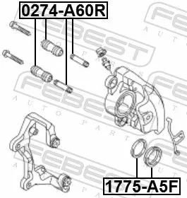 FEBEST Repair Kit, brake caliper (1775-A5F)