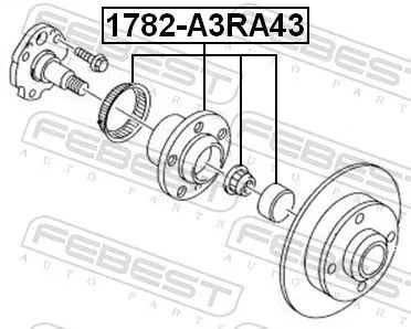 FEBEST Wheel Hub (1782-A3RA43)