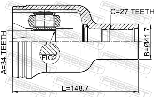 FEBEST Joint Kit, drive shaft (1811-ANTRH)