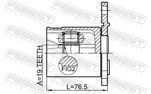 FEBEST Joint Kit, drive shaft (1811-MOKR)