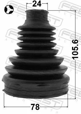FEBEST Bellow Kit, drive shaft (1815-ASJT)