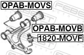FEBEST Ball Joint (1820-MOVF)