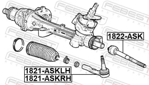FEBEST Inner Tie Rod (1822-ASK)