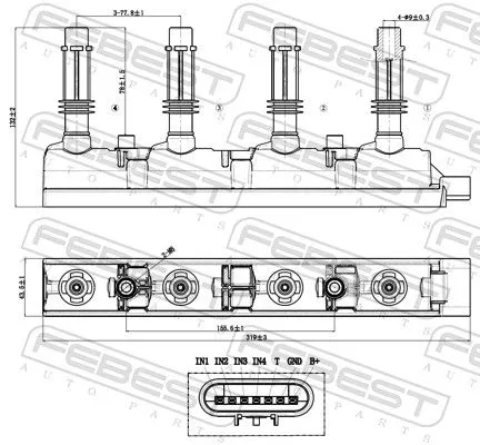 FEBEST Ignition Coil Unit (18640-003)