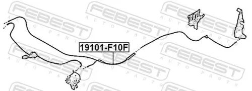 FEBEST Bonnet Cable (19101-F10F)