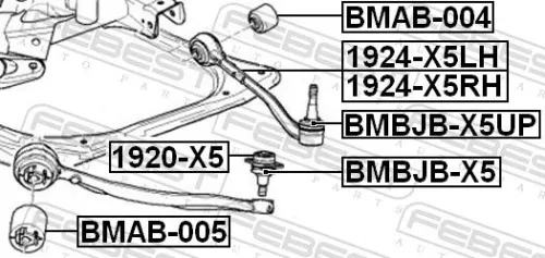 FEBEST Ball Joint (1920-X5)