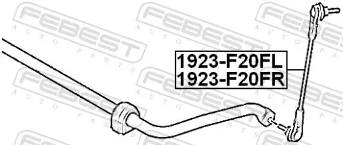 FEBEST Link/Coupling Rod, stabiliser bar (1923-F20FL)