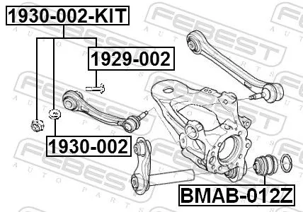 FEBEST Camber Correction Screw Set (1929-002-KIT)