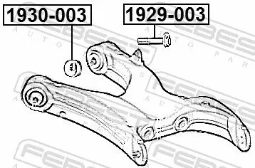 FEBEST Caster Shim, axle beam (1930-003)