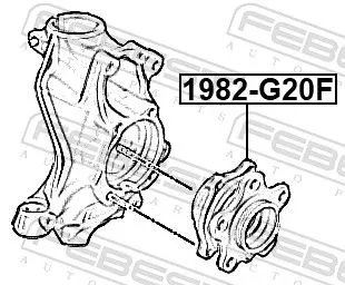 FEBEST Wheel Hub (1982-G20F)