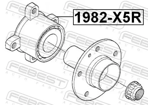 FEBEST Wheel Hub (1982-X5R)