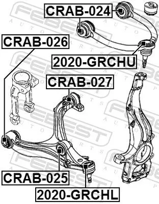 FEBEST Ball Joint (2020-GRCHU)