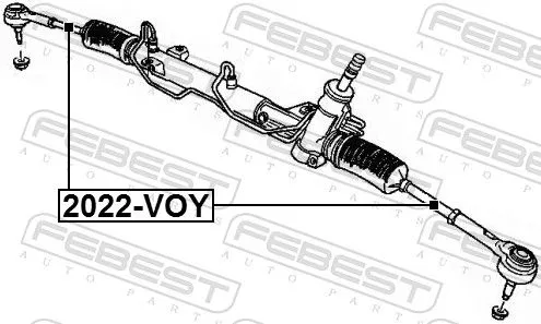 FEBEST Inner Tie Rod (2022-VOY)